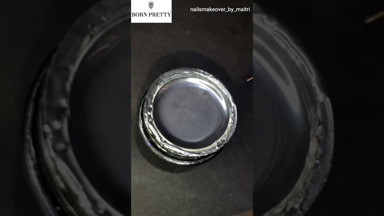 Born Pretty Jelly Nude Gel Polish | Black Spar Series| Metallic Drawing Gel| Nail's Makeover #Shorts