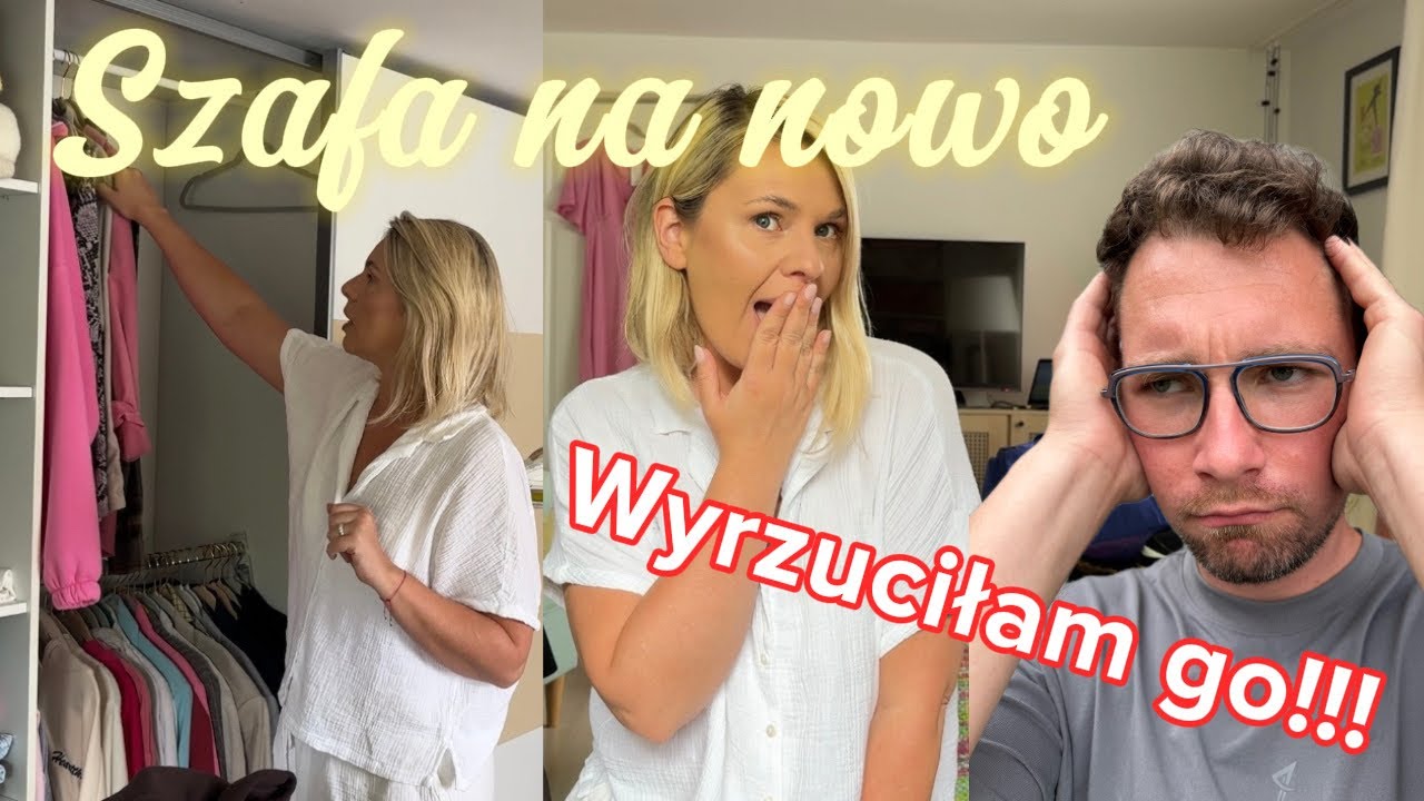 WYRZUCIŁAM MĘŻA Z SZAFY! 😱 Teraz CAŁA garderoba jest moja | Organizacja szafy od nowa