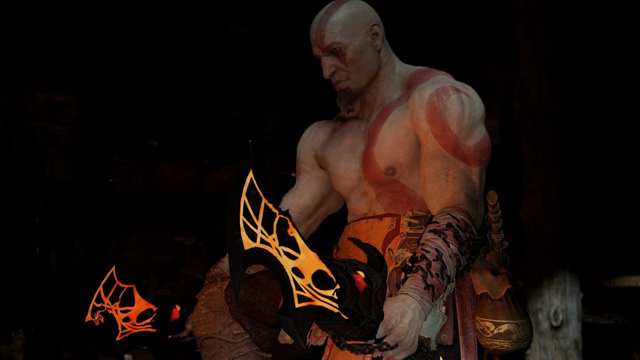 Goatee Kratos finds BLADES OF EXILE - With OLD MUSIC! (God of War PC Mod) - GOW3 Weapon Mod Showcase
