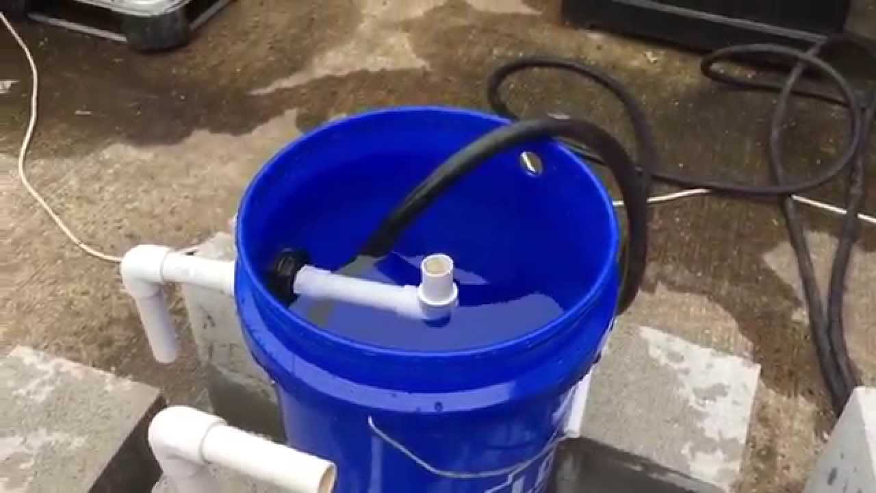 DIY 5 gallon swirl filter for an Aquaponics system