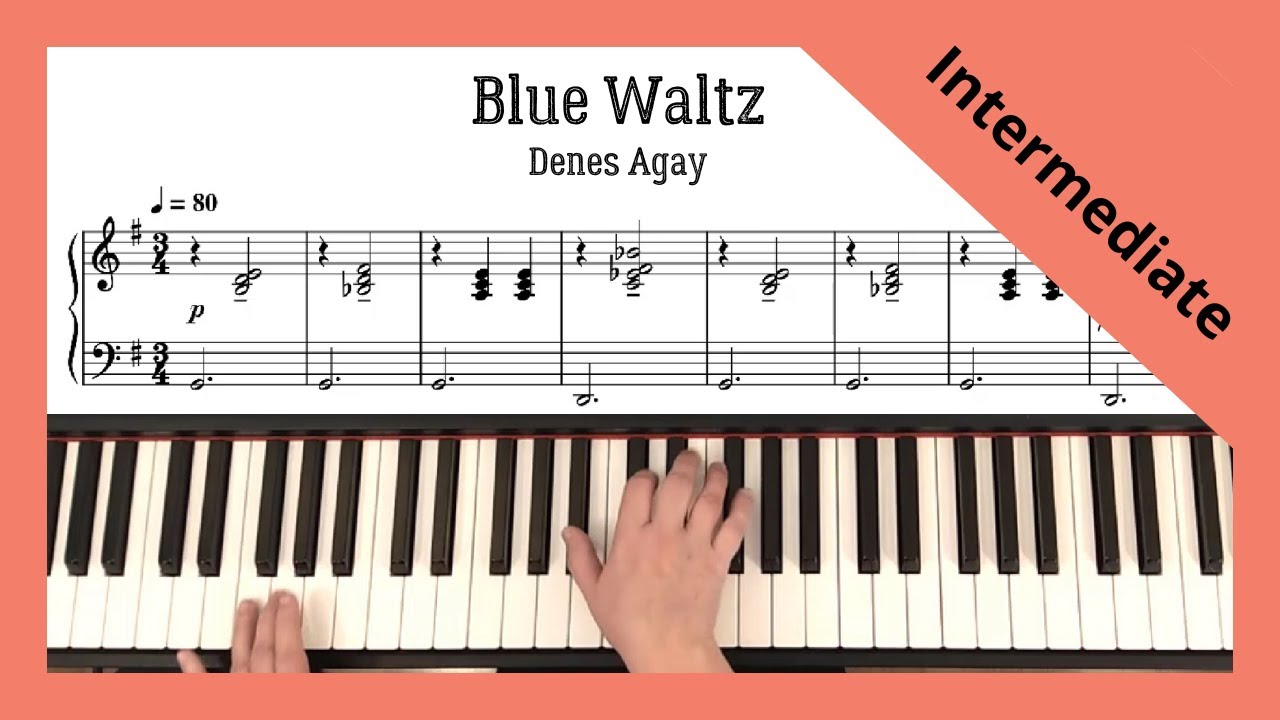 Blue Waltz - Denes Agay. Intermediate level.