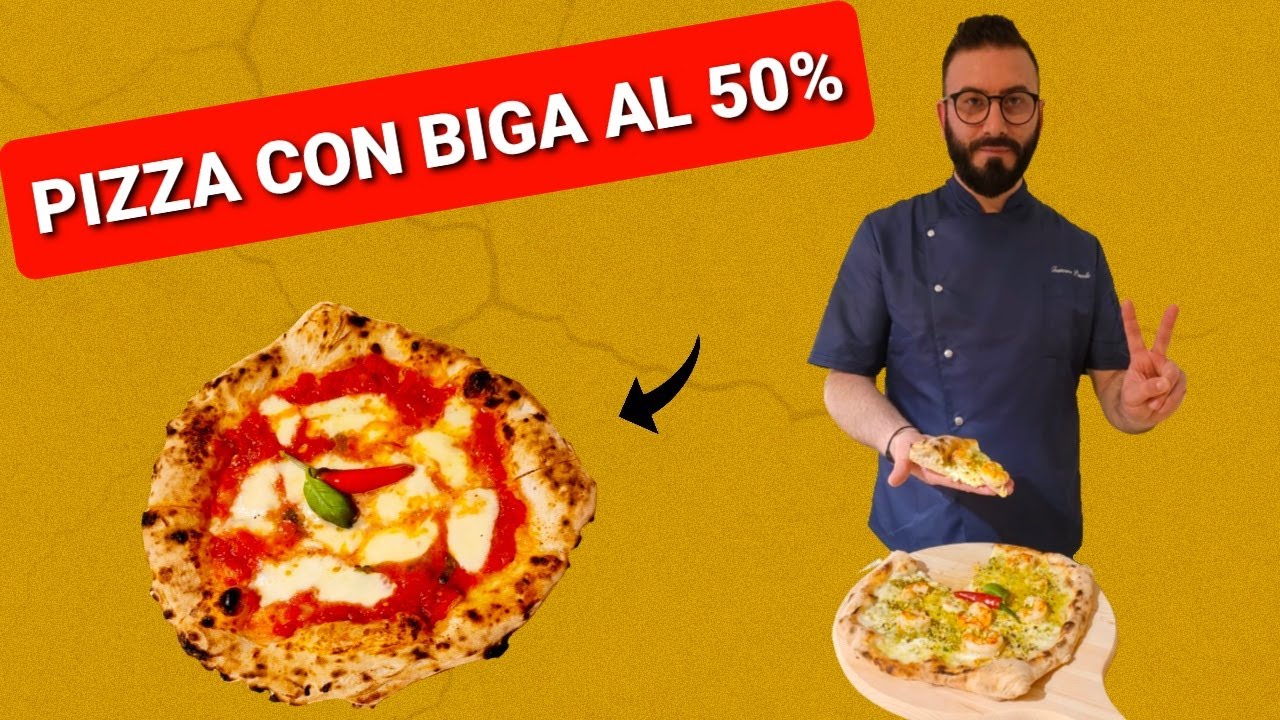 Pizza napoletana con impasto con biga al 50% e idratazione al 70%