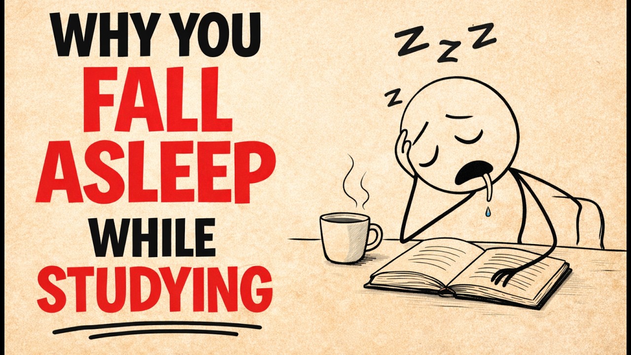 Falling Asleep While Studying? 5 Brain Hacks to STOP It FOREVER (Not Lazy!)