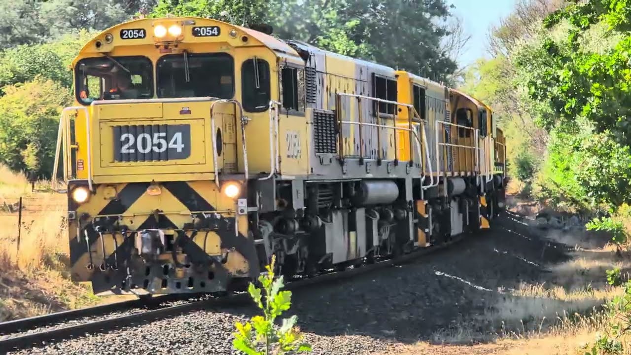 TasRail 2054 2053 2052 TR17 #53 train Station Road