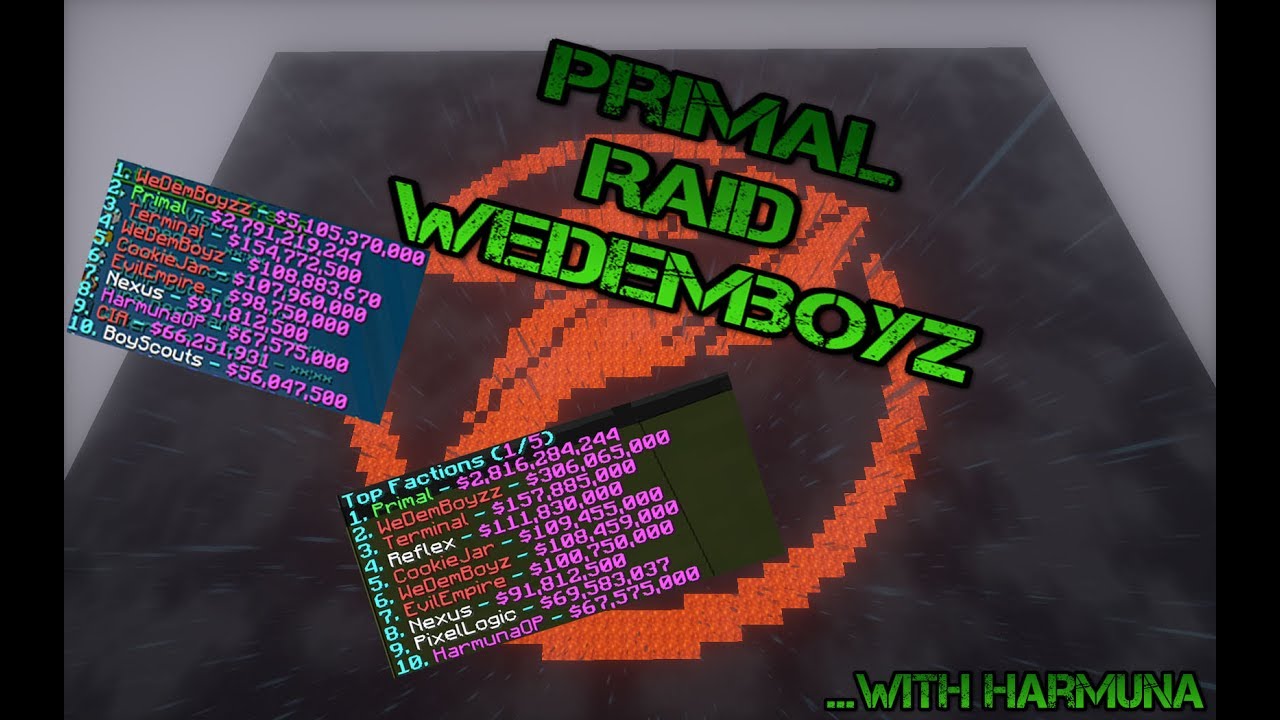 PRIMAL RAID WEDEMBOYZ -F TOP 1- $5BILLION // COSMIC PVP // DEMON PLANET