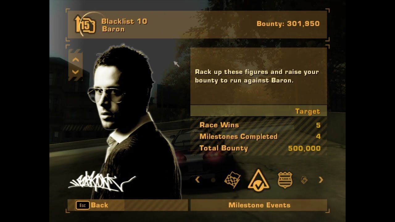 Need For Speed Mosr Wanted 2005 ( Black List 10)