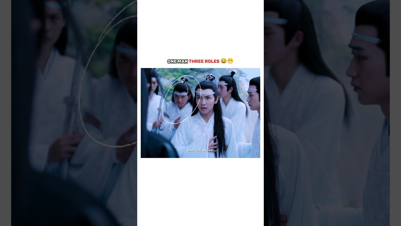 1man 3roles 😂 #theuntamed #cdrama #weiwuxian #xiaozhan#wangyibo#wangxian #funny #shorts #fyp#shorts