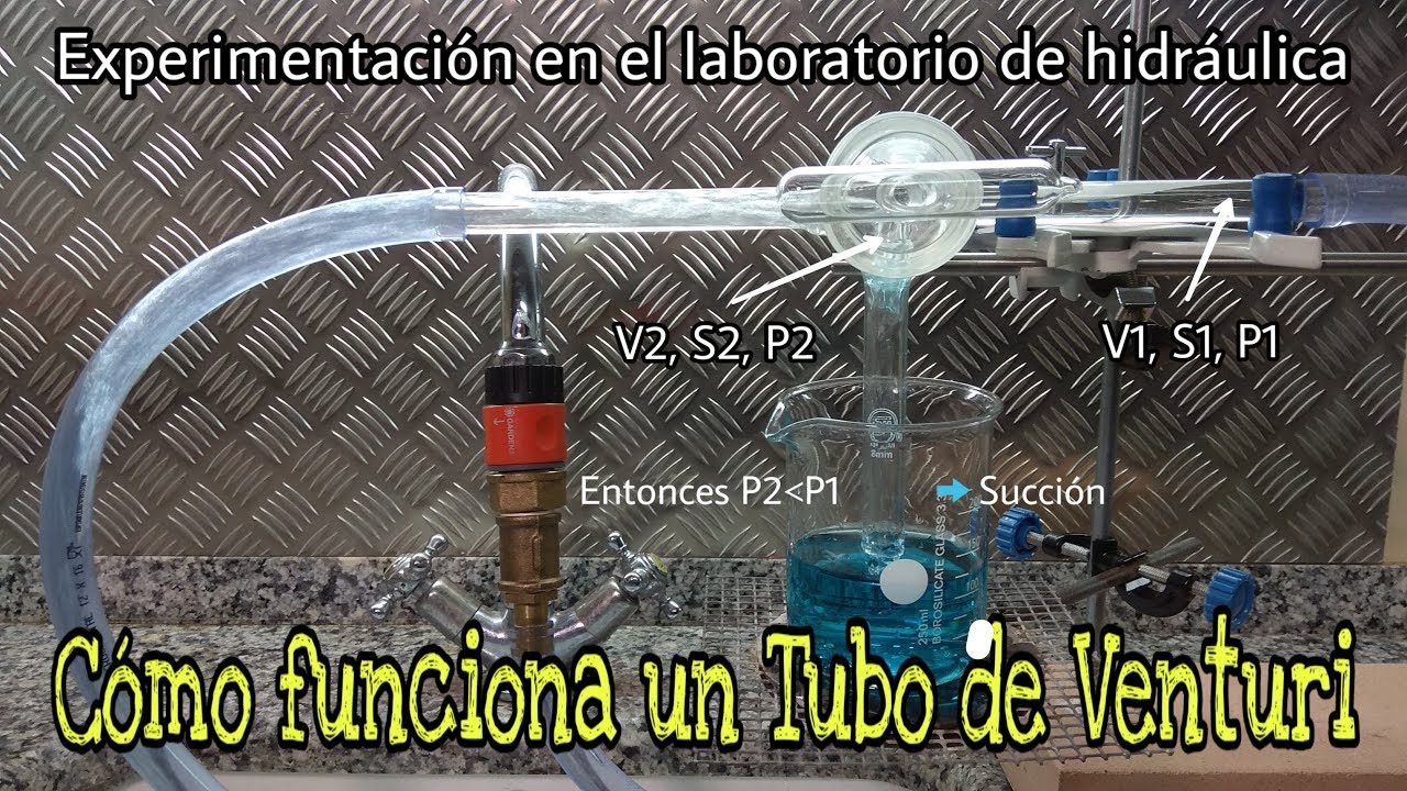 C&Oacute;MO FUNCIONA UN TUBO VENTURI | EXPERIMENTO DE HIDR&Aacute;ULICA
