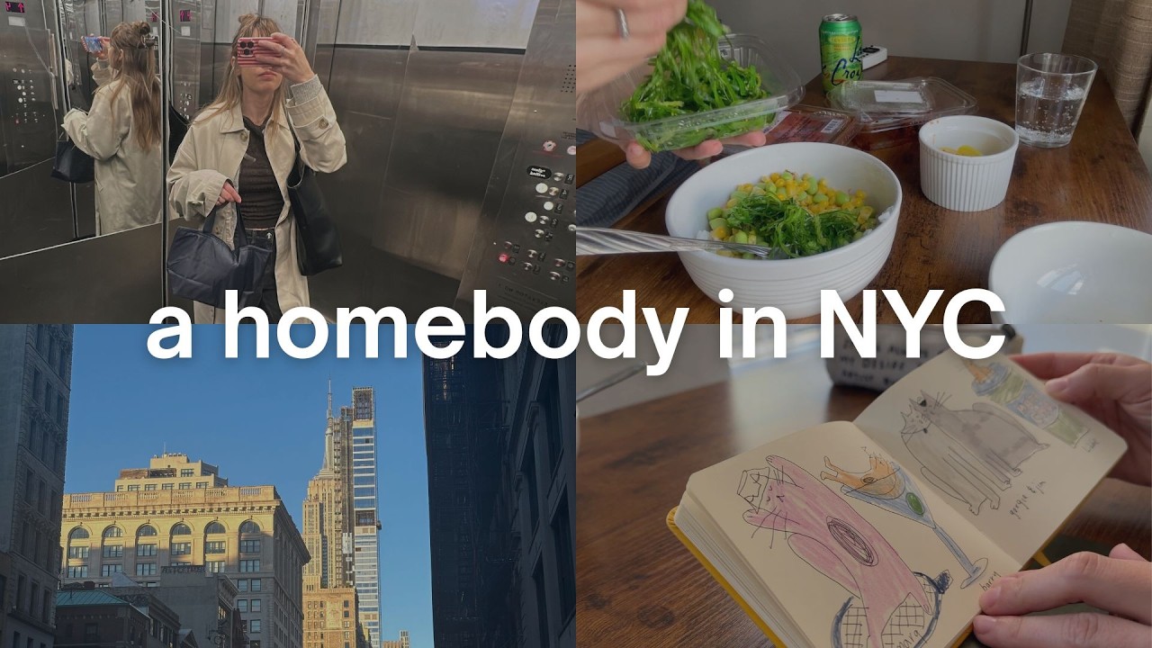 Days in my life • living alone • life as an introvert and homebody in New York City