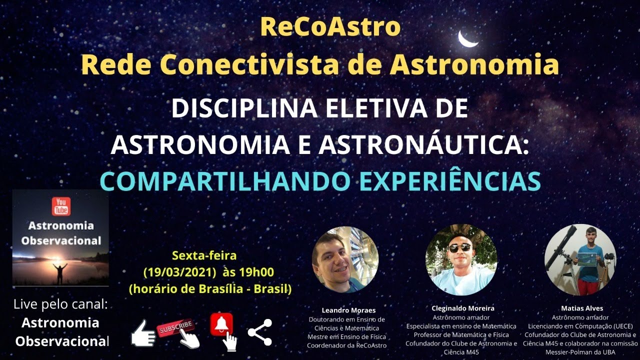 Disciplina eletiva de Astronomia e Astronáutica: compartilhando experiências
