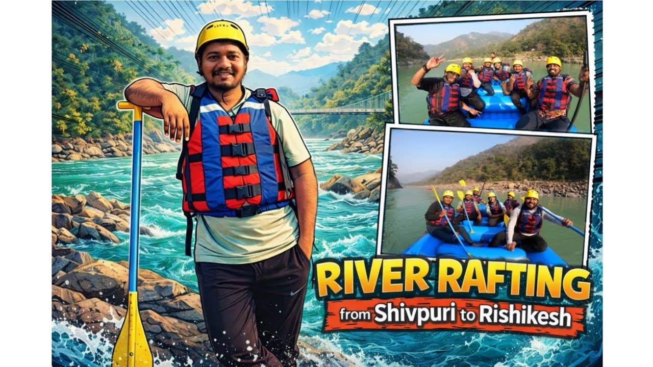 My First Long Vlog! Shivpuri to Rishikesh River Rafting Adventure 🚣‍♂️