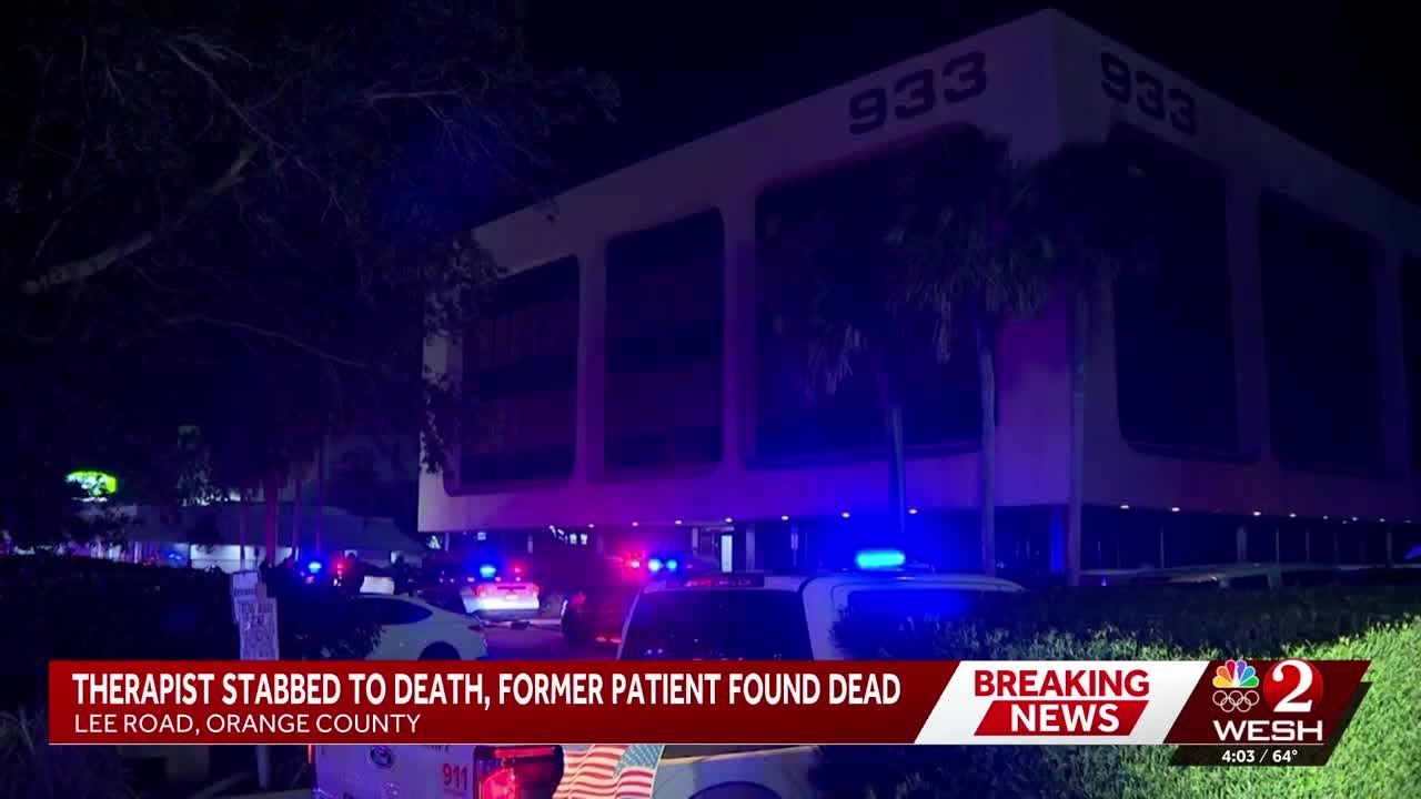 Therapist stabbed to death in her Orange County office, former patient found dead