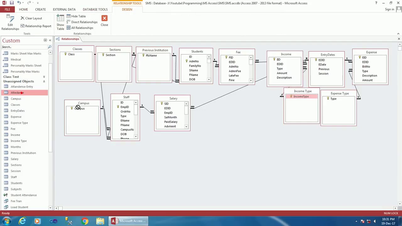 How to Create School Management System in MS Access (Comprehensive) Part-4