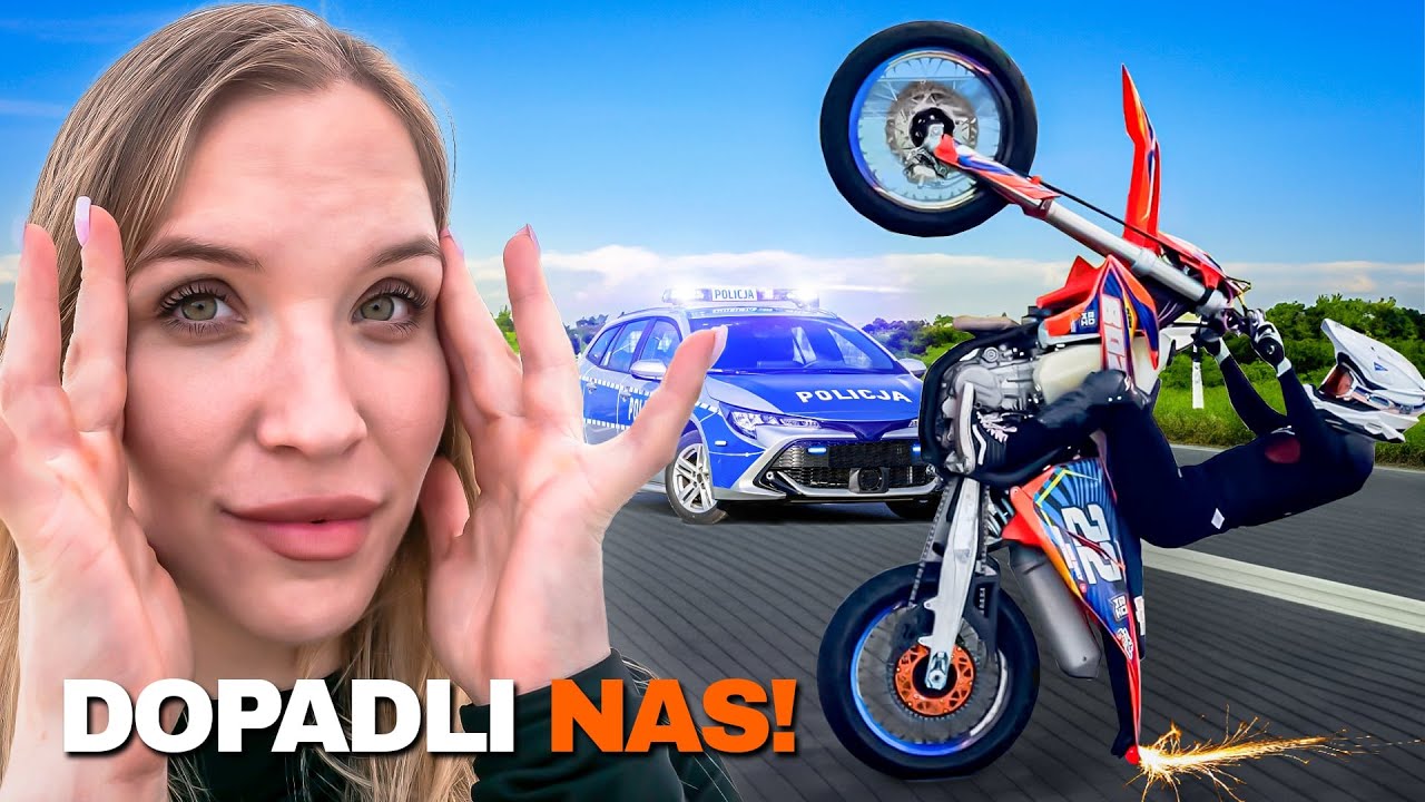 POLICJA DOPADŁA NAS NA SPOCIE SUPERMOTO
