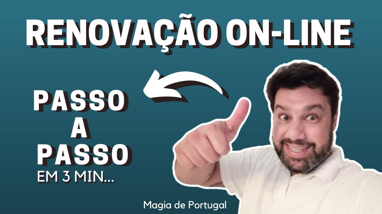 SEF - RENOVAÇÃO DA AUTORIZAÇÃO DE RESIDÊNCIA ONLINE - PASSO A PASSO EM 3 MIN...