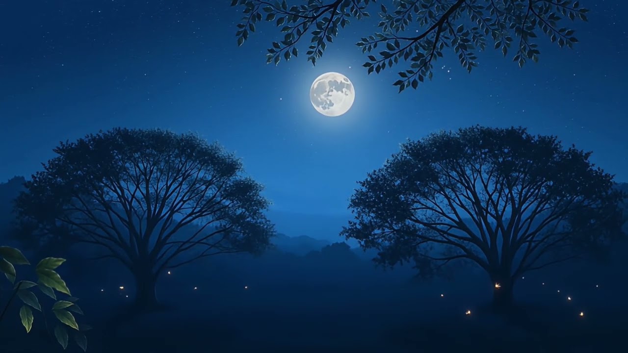 Serene Night Ambience Fireflies Crickets SleepSerene Night Ambience 🌌