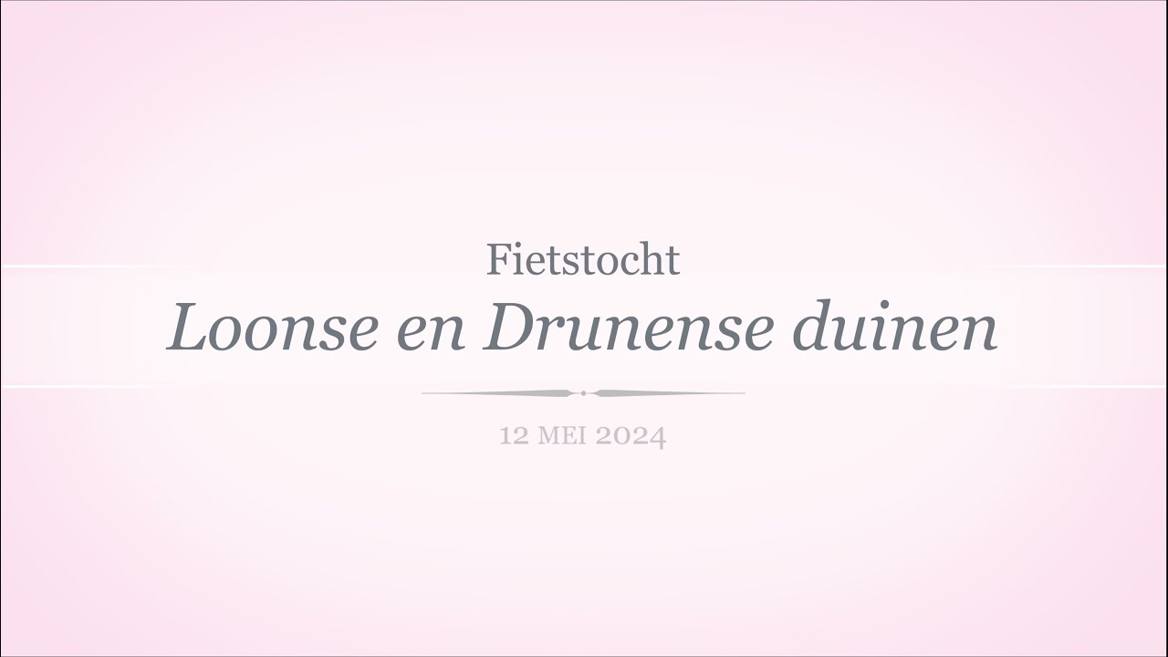 Fietstocht (rondom) Loonse en Drunense duinen (4K)