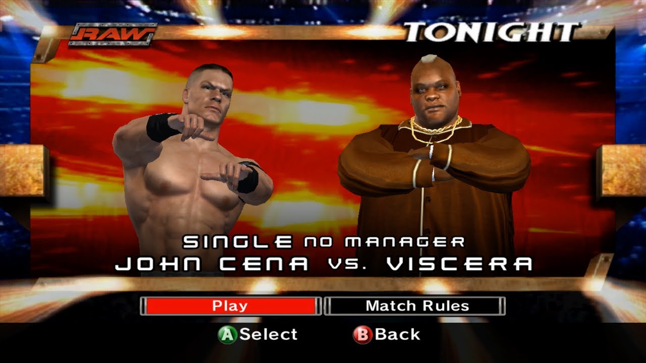 WWE SmackDown vs. RAW 2007 - John Cena vs. Viscera