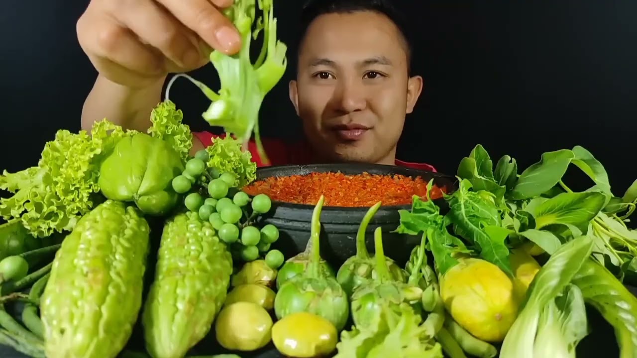 Vegetable mukbang Compilation