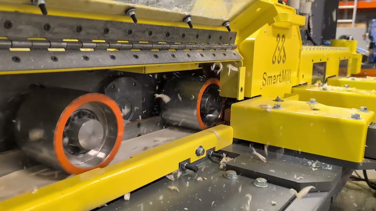 High-Speed Pallet Deck Board Chamfer Machine | 100+ Boards Per Minute