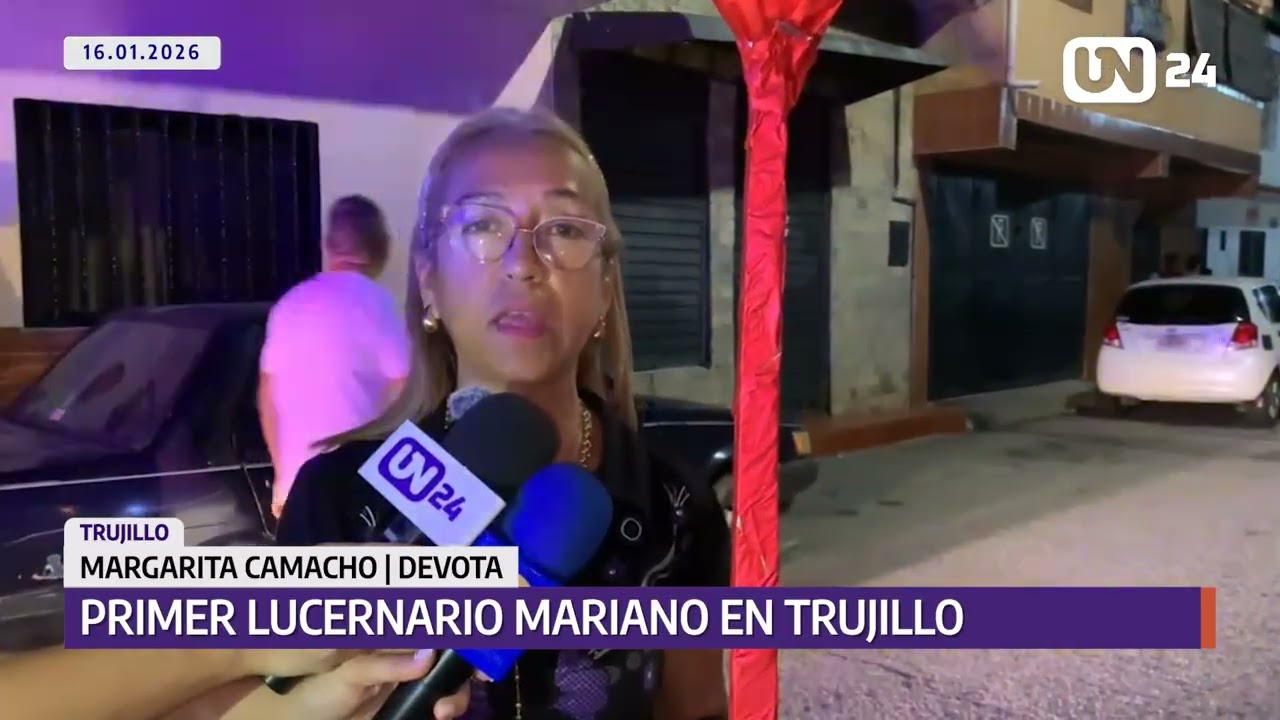 Primer Lucernario Mariano por la Virgen de la Paz en Trujillo
