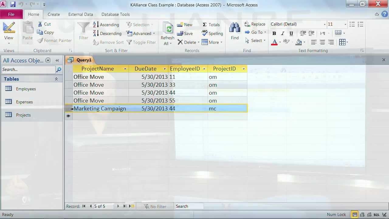 Microsoft Access 2010 Tutorial: Add Criterias to a Query | K Alliance
