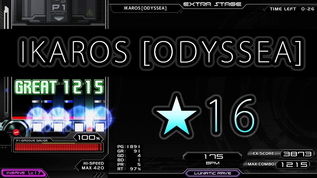 【発狂BMS】★16 IKAROS by Aquars