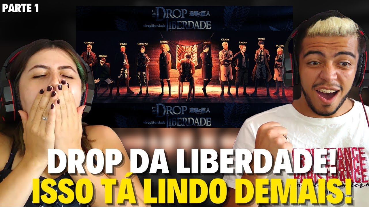FICOU LINDO! 😍 REACT DROP DA LIBERDADE ERWIN, REINER, BERTHOLD, ANNIE, GALIARD, ZEKE | CASALZINHO