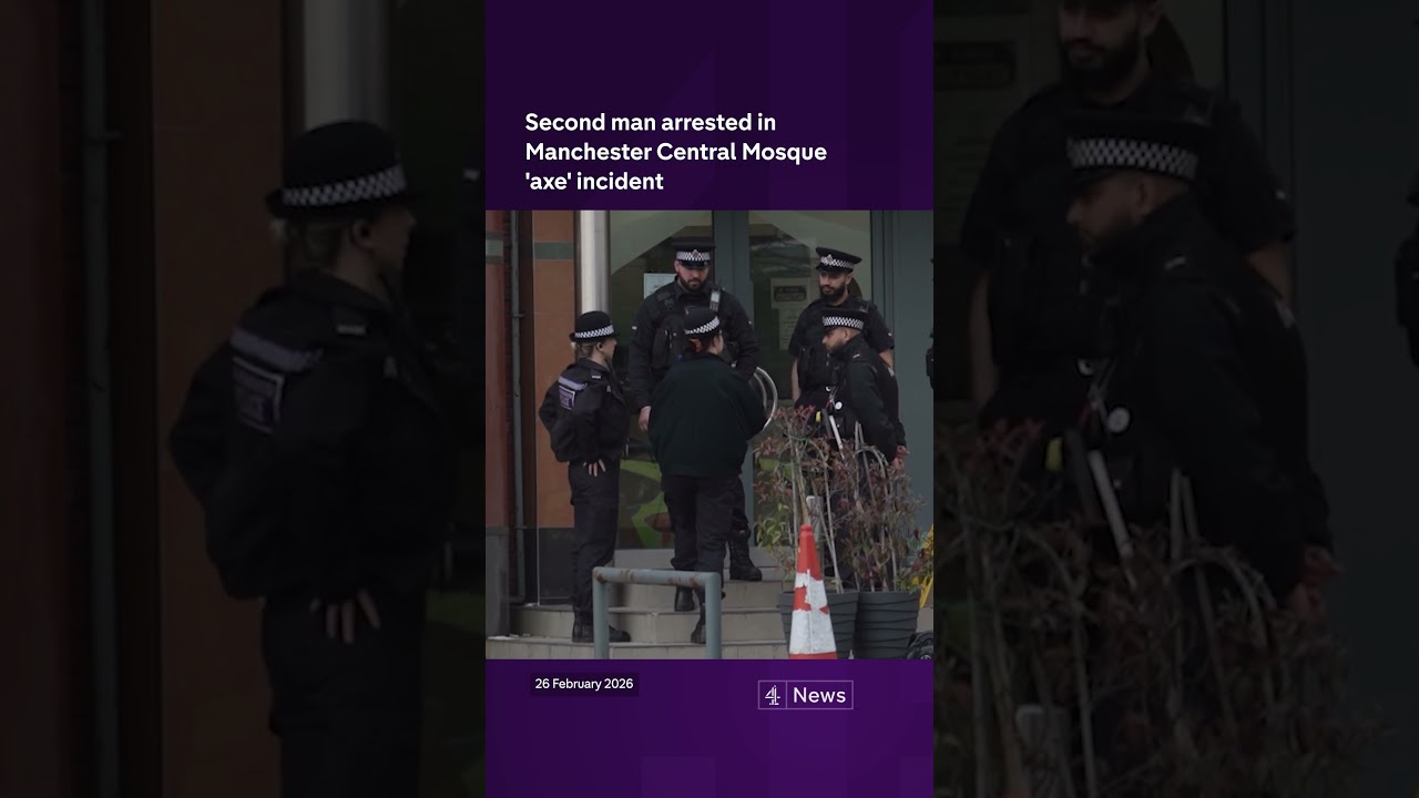 Second man arrested in Manchester Central Mosque 'axe' incident