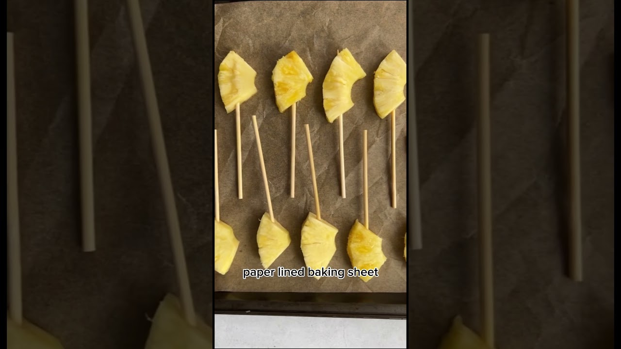 CHOCOLATE COVERED PINEAPPLE #dietitian #recipe #easyrecipe #healthyrecipe