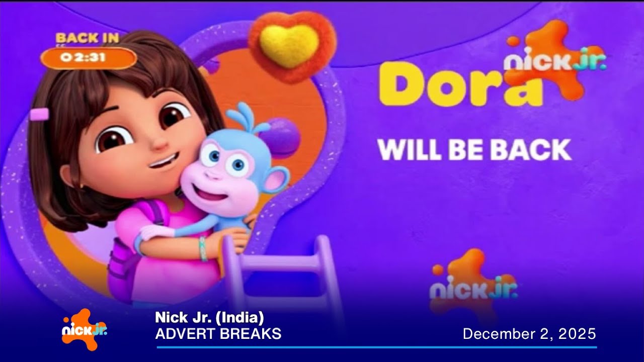 Nick Jr. (India) advert breaks | December 2, 2025