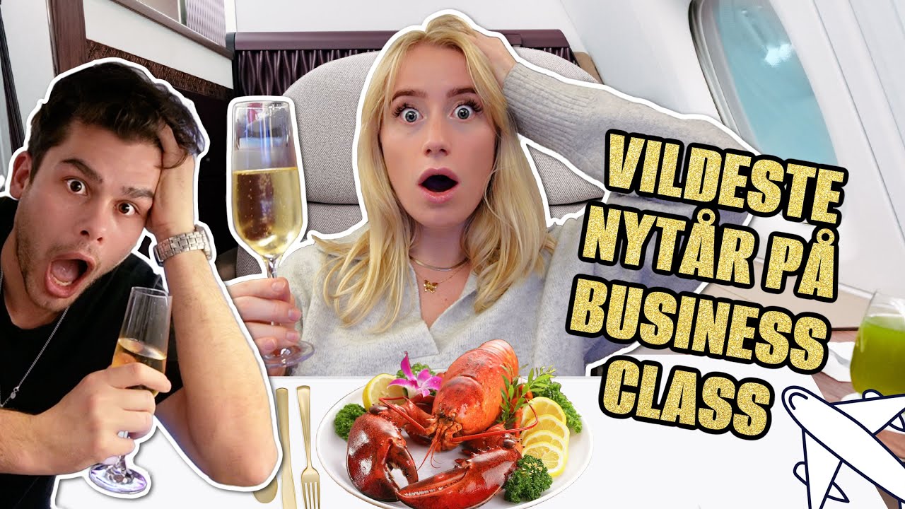 NYTÅR I LUFTEN PÅ BUSINESS CLASS