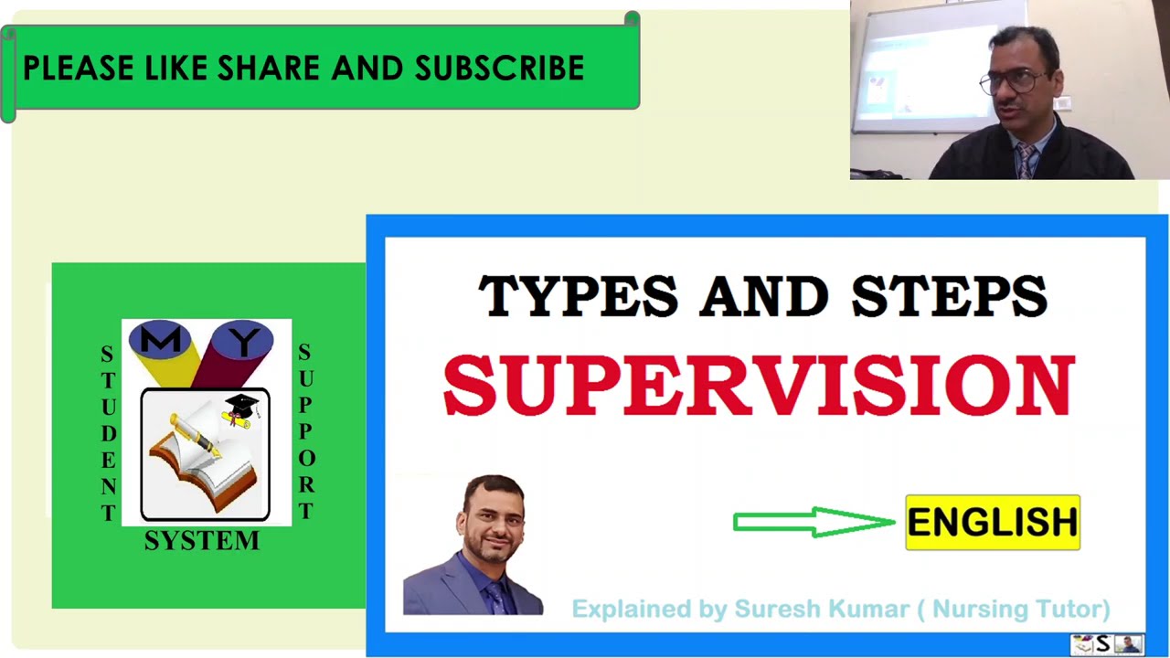 types of supervision and steps of supervision