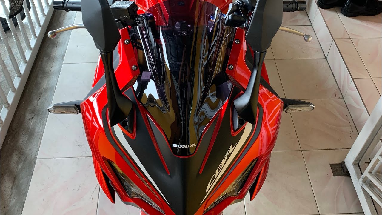 HONDA CBR 150R tukar windshield