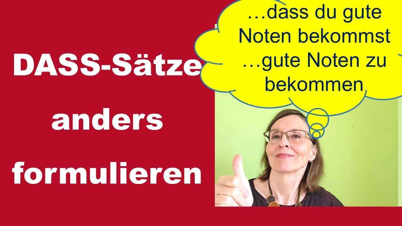 Vom DASS-Satz zum Infinitivsatz (Deutsch B2-C1)
