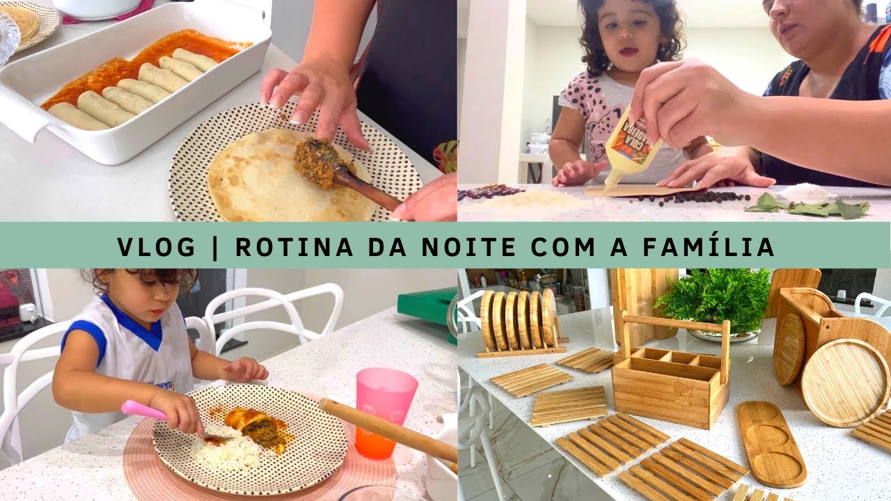 ÓLEO MINERAL NOS ITENS DE BAMBU | PANQUECA DELICIOSA PARA O JANTAR