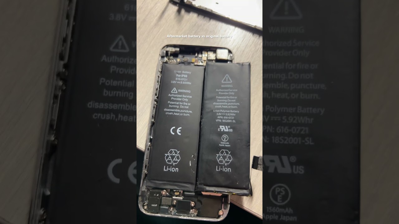 Aftermarket vs original battery