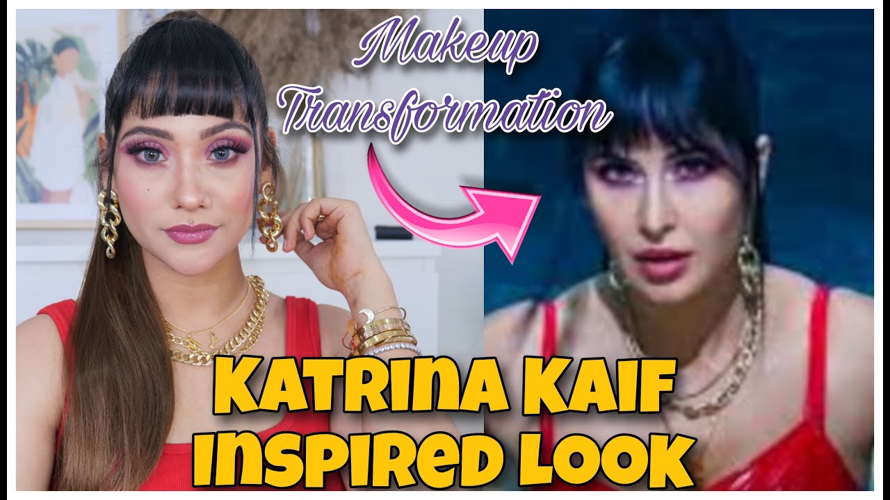 Katrina Kaif Inspired Makeup & Hair transformation look In hindi || shystyles