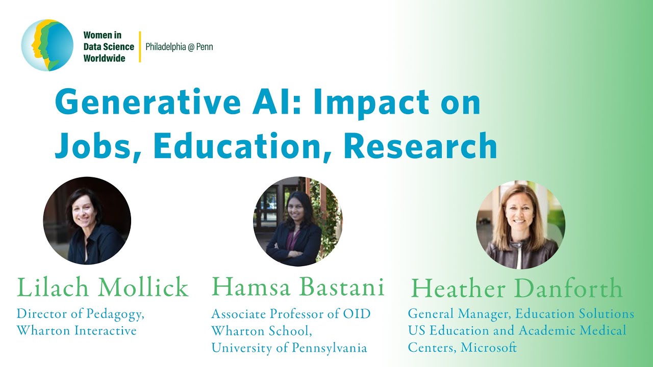 WiDS @ Penn 2024 – Panel Discussion – Hamsa Bastani, Lilach Mollick, Hether Danforth