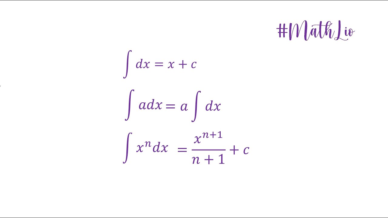 Integral de una constante y una potencia