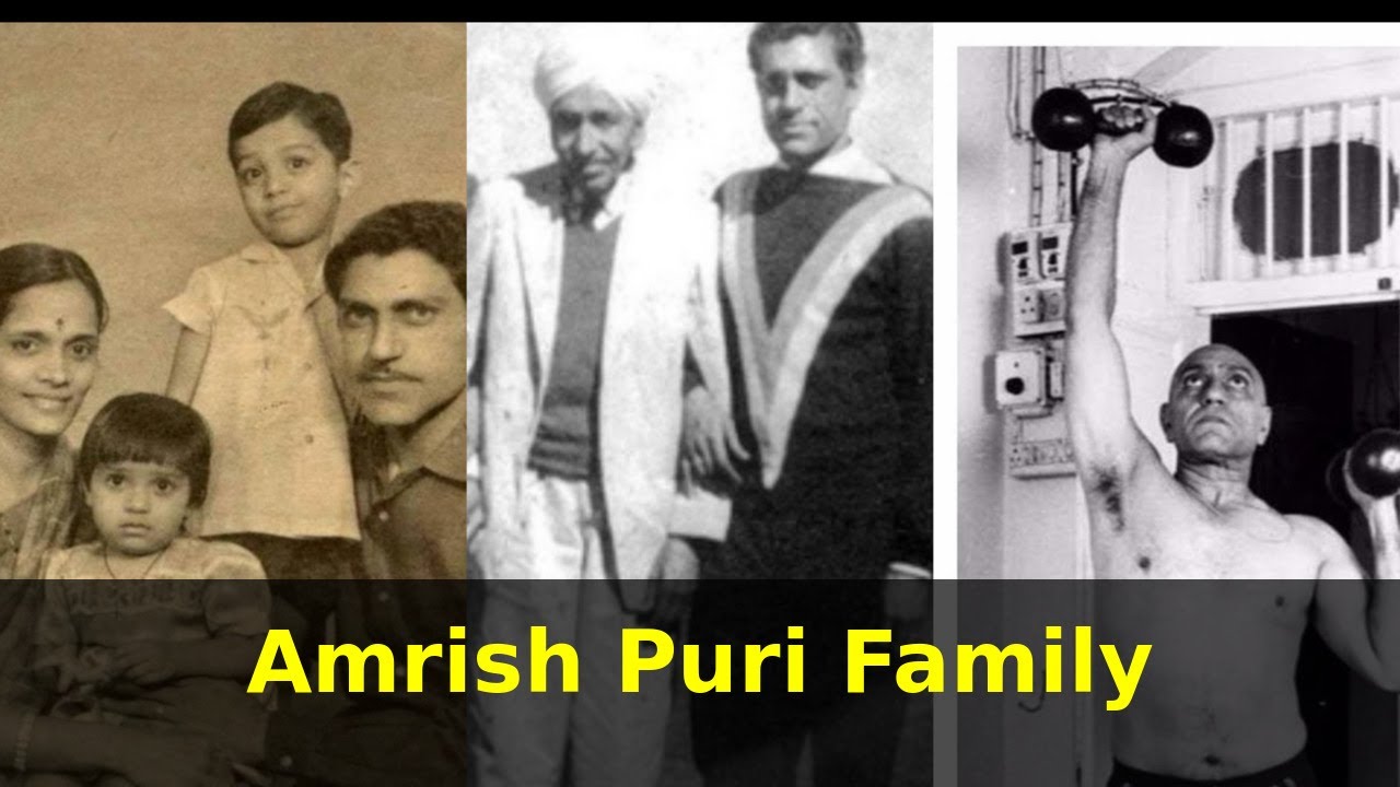 Bollywood actor Amrish Puri Family - Wife, father, Son, daughter and grandkids