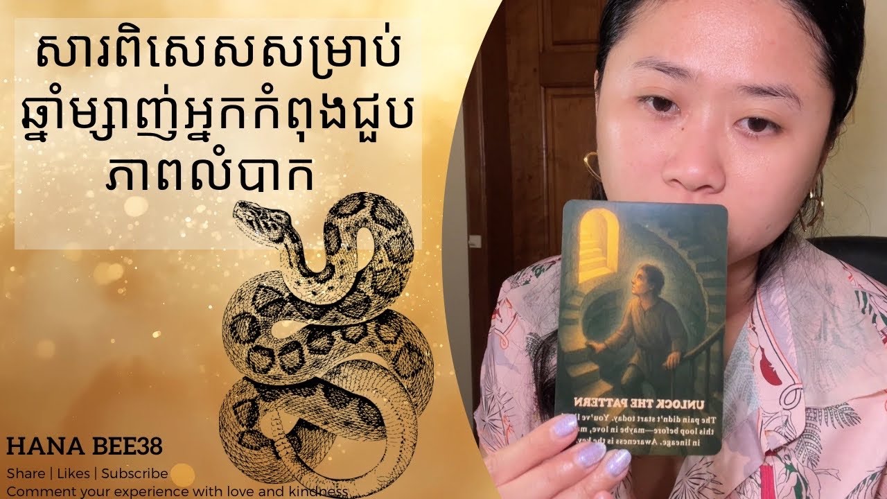 សារពិសេសសម្រាប់ឆ្នាំម្សាញ់អ្នកកំពុងជួបភាពលំបាក | Hana Bee38 