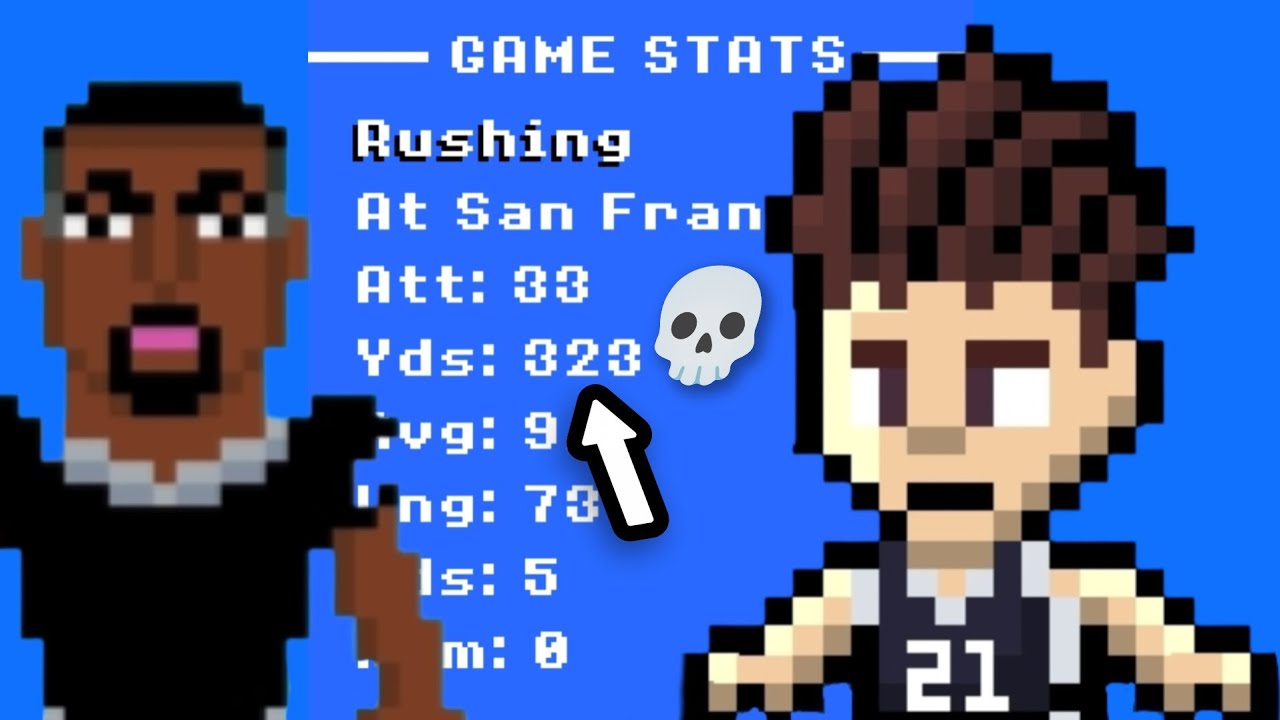 I BROKE the NFL Rushing World Record in Retro Bowl!!!