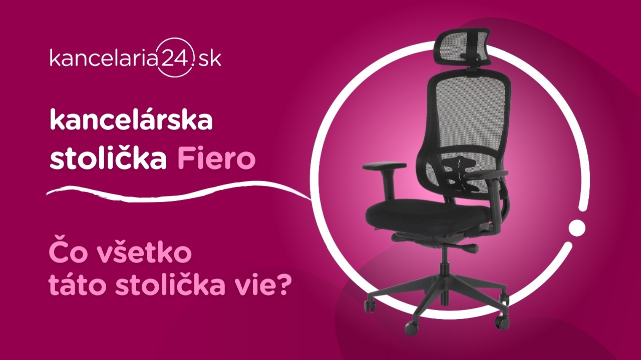 kancelaria24.sk | Kancelárska stolička Fiero: Čo všetko táto stolička vie?