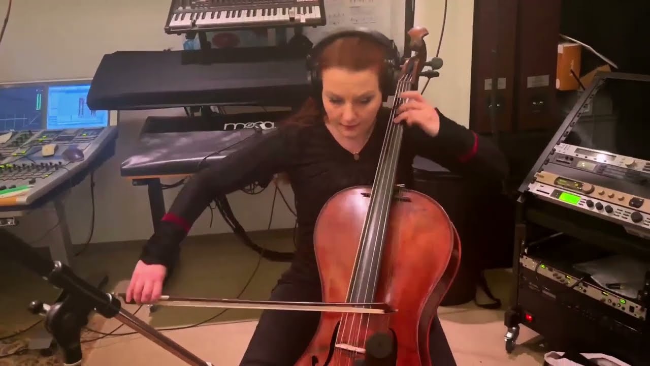 Recording session HAVEN 🎻 Stefanie John plays Campanula for Martin Herzbergs new Piano & Cello Duo