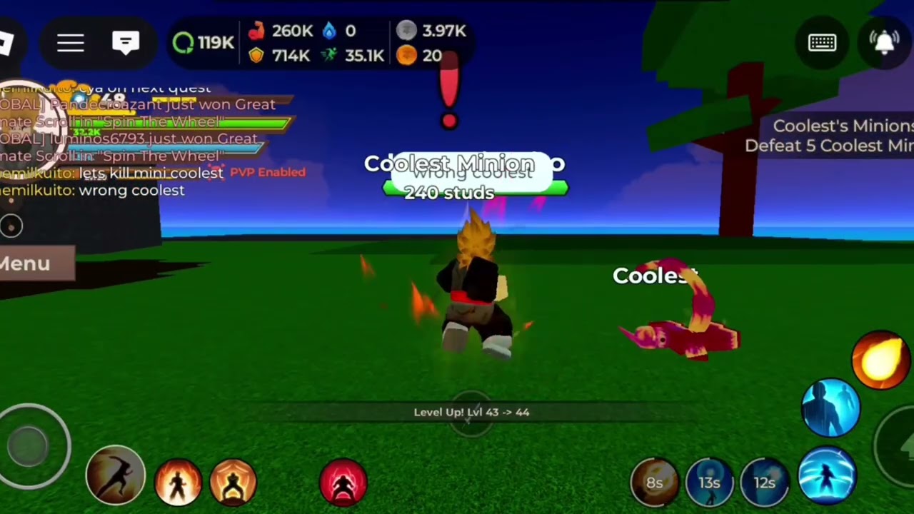 Leveling up my first Roblox account #dragonblox 