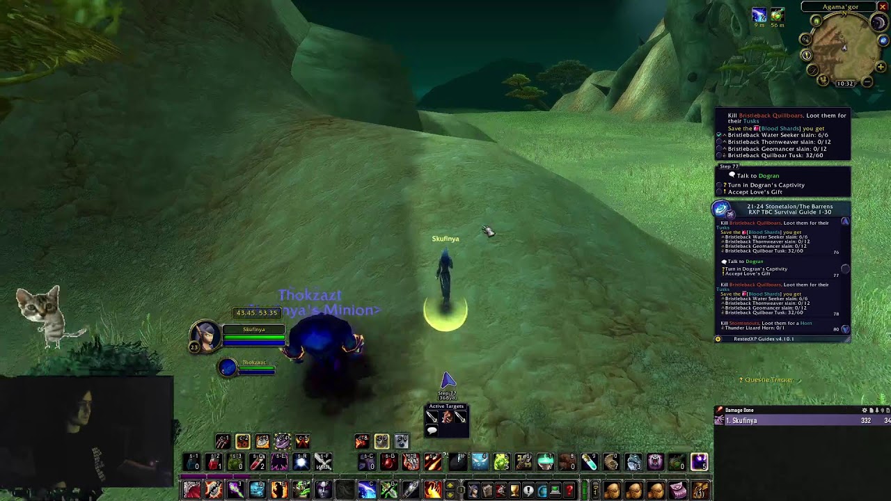 WOW TBC LVLING WARLOCK/ВОВ ТБК ПРОКАЧКА ЛОКА