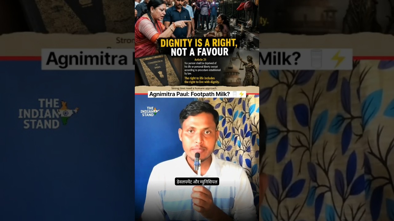 Agnimitra Paul, Footpath & Milk Controversy 🥛⚖️ #latest #westbengal #agnimitrapaul #minister #shorts
