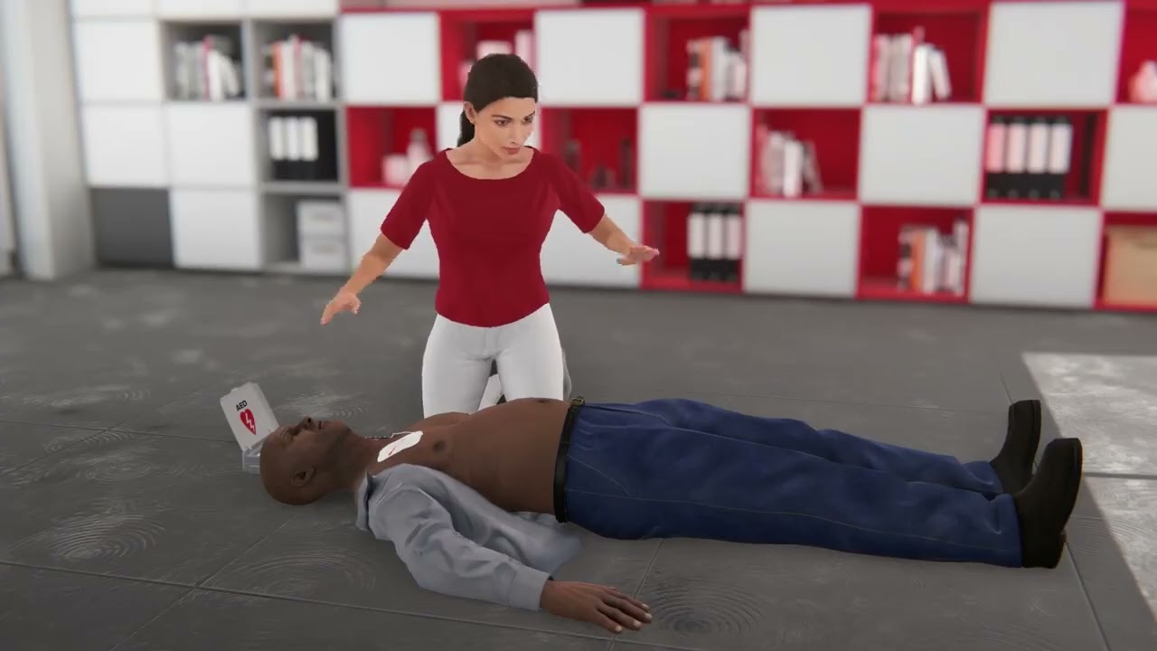 Hands-Only CPR with an AED – Man