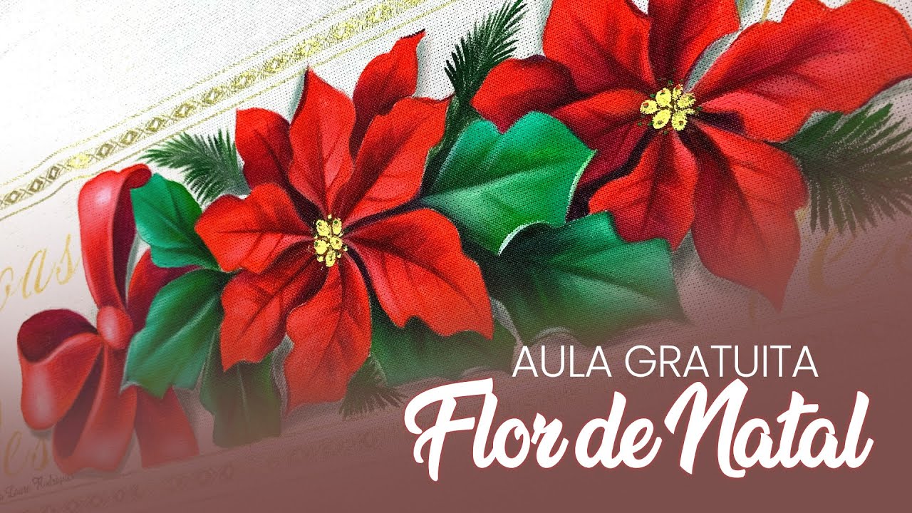 Como pintar Flor de Natal- Bico de Papagaio com Ana Laura Rodrigues